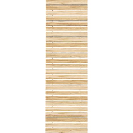 Allée chemin de jardin en lattes de bois enroulable - bois massif de pin 120 x 38 cm