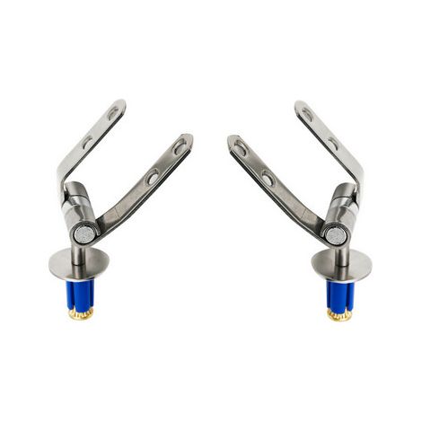 KIT CERNIERE INOX FISSA AD ESPANSIONE MOD. S05- DH- pezzi 1 (1/2)