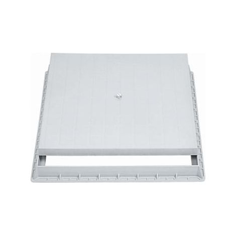 CHIUSINO POZZETTO TOMBINO PLASTICA TELAIO E COPERCHIO PVC 35x35cm