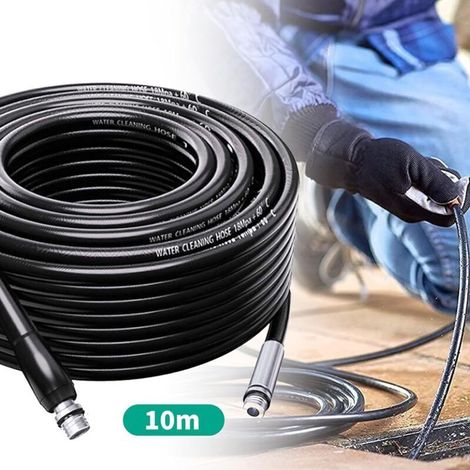 15m Déboucheur Canalisation Karcher/Lavor/Bosch Nettoyeur Haute Pression Furet Karcher K2 K3 K4 K5 K7 LS10,Tuyau de nettoyage de canalisations pour nettoyeur haute pression (1/3)