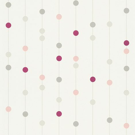Papier peint expansé intissé 53cm x 10,05m – Motif contemporain beige et rose – Lessivable et strippable – Résistance à la lumière - SP02162