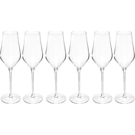 Lot de 6 Flûtes à Champagne "Douro" 31cl Transparent