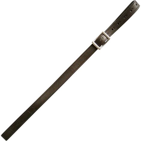 80 cm, Marron: Etriers de dressage en cuir et nylon avec T-lock