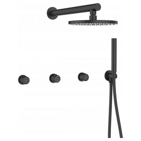Robinet de douche encastré noir Pretto (1/2)