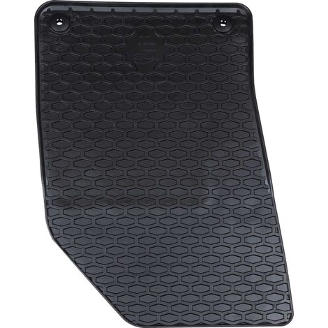 Tapis de voiture 4 pcs Noir Caoutchouc (1/5)