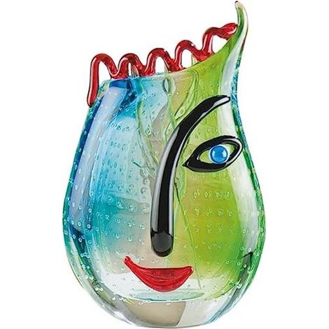 Vase Visage - Sculpture et Objet de décoration Fait Main - H 28 cm (1/5)