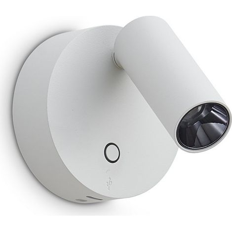 Ideal Lux ELF Applique murale de lecture blanche 1 LED 220 lm 3000 K à intensité variable (1/2)