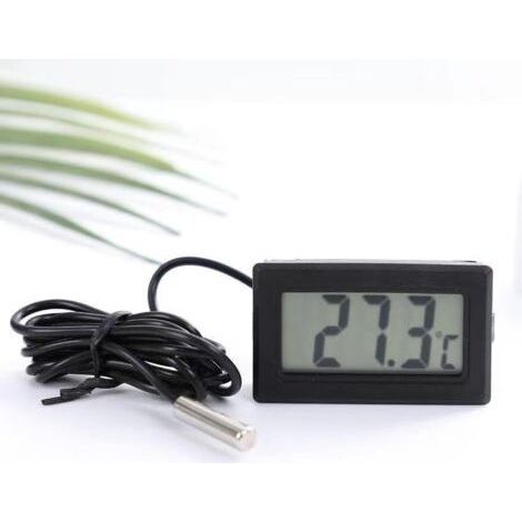 2 Pièces Thermomètre Frigo Digital, Sonde Temperature Numérique avec Écran LCD, Thermomètre Température avec Sonde de Température Capteur Testeur pour Réfrigérateur Congélateur Aquarium (1/5)