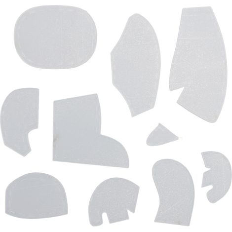 Set di 11 righelli in acrilico con motivo a elefante, ideali per quilting, cucito e lavori creativi, lunghezza 25 cm (10 pollici). (1/5)