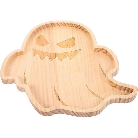 Plateau de service en bois pour desserts d'Halloween (lot de 3) (1/5)