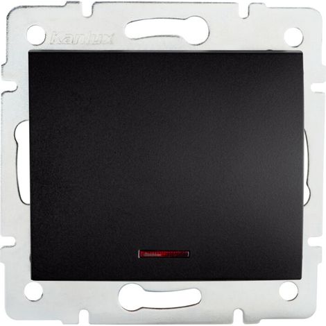Kanlux LOGI interruttore 1 polo LED nero opaco 33622 (1/2)