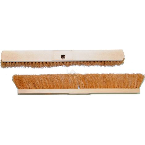 Besen Saalbesen Kokos-Borsten Sattelholz mit Stielloch 60 cm