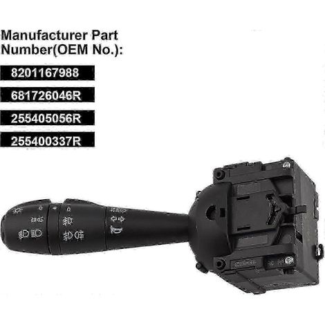 Commutateur de clignotants au volant pour Dacia Duster, Dokker, Sandero, Lodgy, Clio Logan 8201167988 hwy (1/4)
