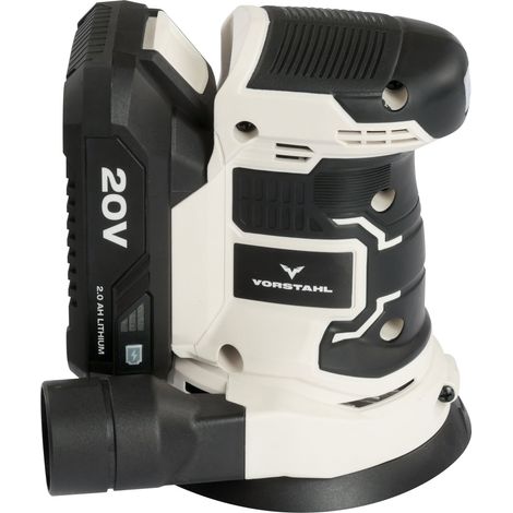 Ponceuse orbitale aléatoire sans fil pour bois 1x2Ah 20V 125mm Vorstahl (1/4)