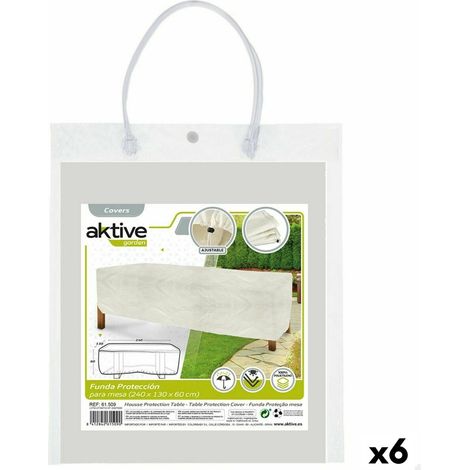 Aktive Beiger Schutzbezug für Gartentische 240x60x130 cm (1/5)