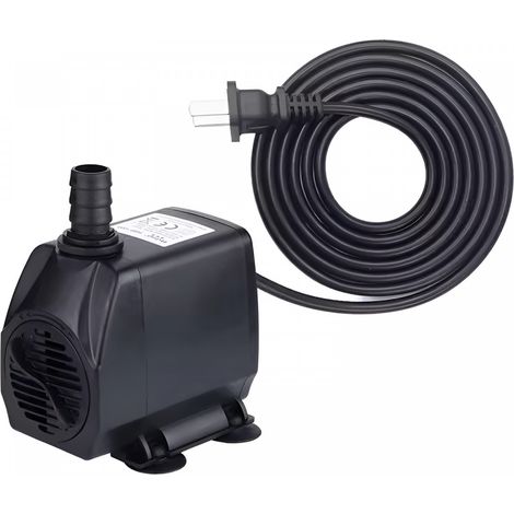 Desineo – Pompe fontaine submersible réglable 2500L/H 45W – Débit ajustable pour hydroponie, aquarium et bassin – Câble 1,9m (1/4)