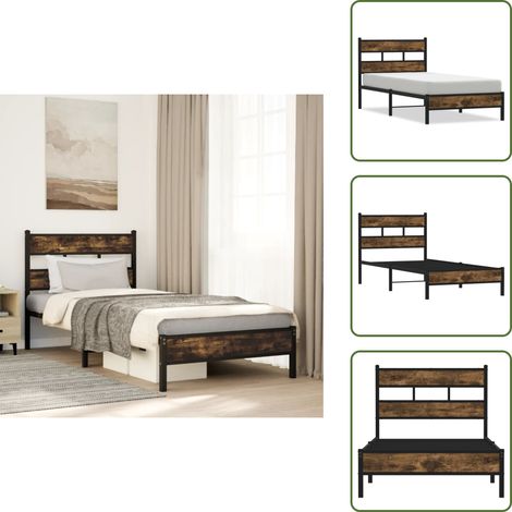 Cadre de lit sans matelas avec tĂȘte de lit 80x200 cm - Cadre De Lit - Cadres De Lit - Lit Simple - Lit (1/5)