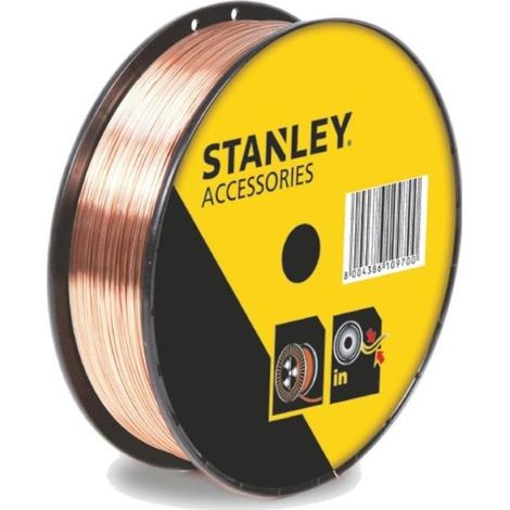 Bobine de fil d'acier STANLEY 460628 pour soudage MIG/MAG sans gaz - Ø 0,9 mm - 0,9 kg (1/2)