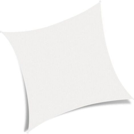 2x2m Square Shade Sail, Breathable HDPE Shade Cloth, 2m Shade Net for Yard, Garden, Patio, Outdoor Camping, White 2x2m (1/5)
