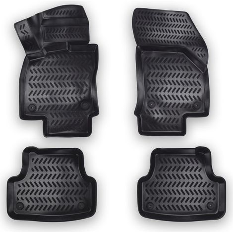Set mit 4 3D-Gummifußmatten aus TPE-Gummi, X-Series, für Audi A3 (2013–2020)