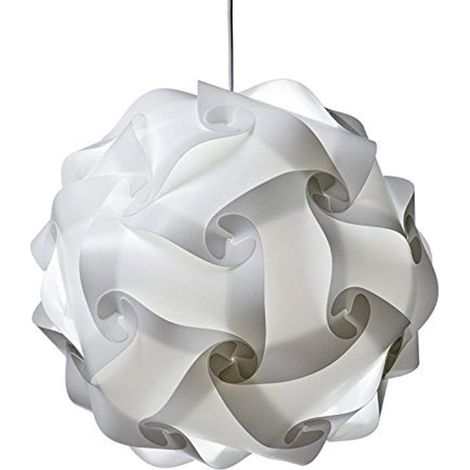 Abat-jour Décontemporain Flexible,Puzzle Lampshade,Abat-jour de Plafonnier,Couvercle de Lampe Ceiling,Abat-jour Décoratif S/M/L PP,Fait en PP Facile à Nettoyer,1 Piece