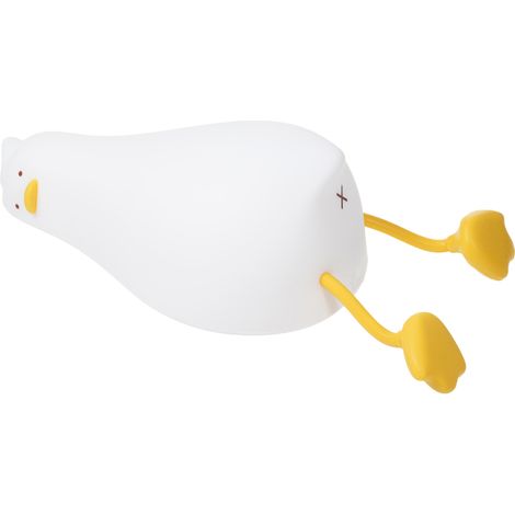 Lámpara de noche LED de silicona con forma de pato, brillo ajustable, recargable, sensible al tacto, ideal para la habitación del bebé, la habitación de la niña o la habitación de la mujer.
