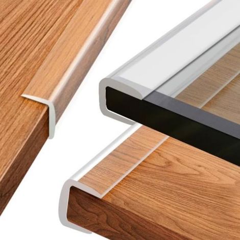 Bande De Protection De Table - En Pvc Transparent Et Antidérapant - Pour Bords De Verre Et Meubles - 3 M (1/5)
