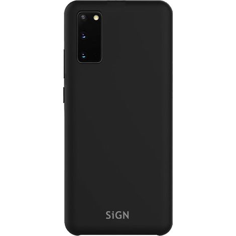 Custodia in silicone liquido per Samsung Galaxy S20 - nera