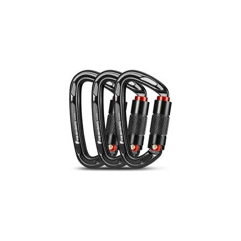 Karabiner, selbstsichernder Karabiner, robust, geeignet für Bergsteigen, Hundeleine, Sandsack, Feuerwehr, Hängematte, Schlüsselanhänger (1/4)