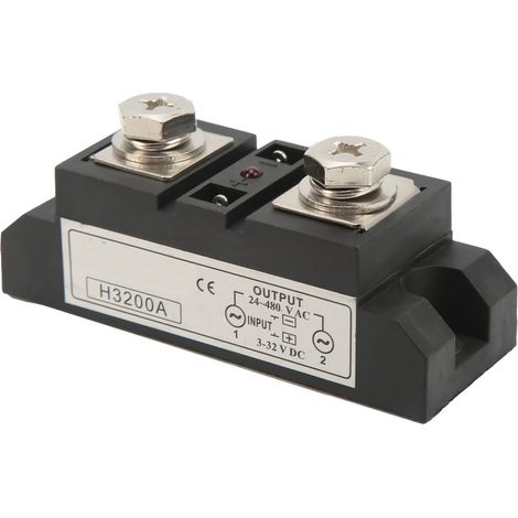 Relais statique (SSR) sans contact, faible consommation, avec indicateur LED, 200 A (1/5)