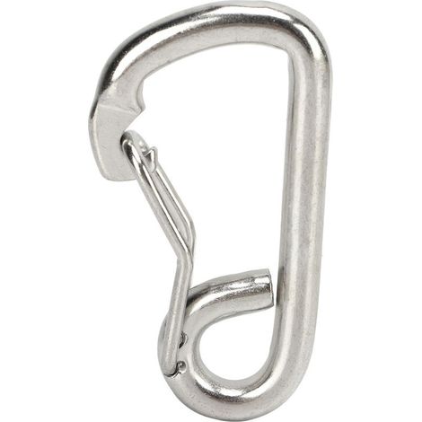 Mousqueton à ressort en acier inoxydable 316 de qualité marine, robuste, pour équipement de plongée (1/4)