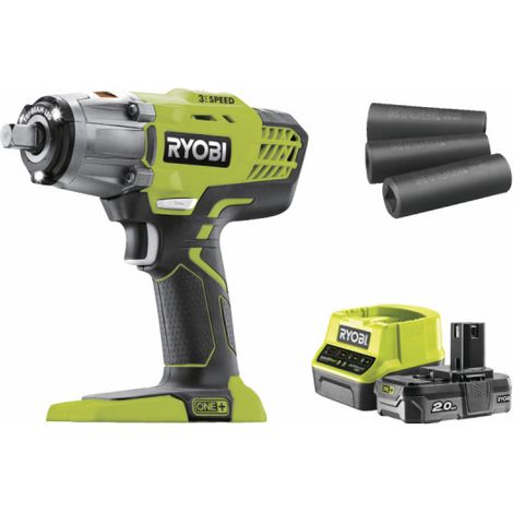 RYOBI Boulonneuse à chocs 18V One+ - batterie LithiumPlus 2.0Ah - chargeur R18IW3-120S (1/10)