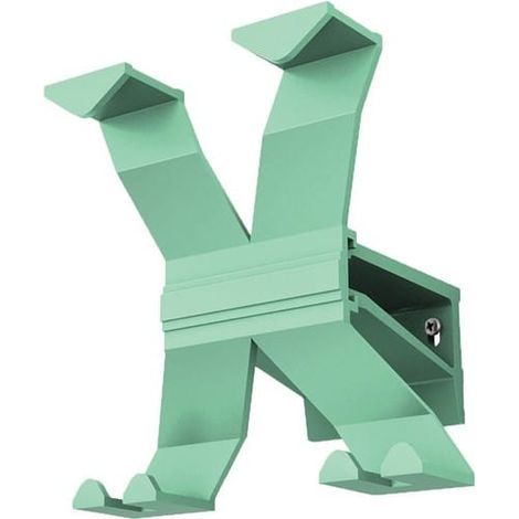 Wandgarderobe Alu.4HakenLänge 170mm grün (1/2)