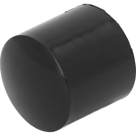 Lot de 100 embouts de poteaux de clôture électrique, bouchons ronds en plastique, étanches, noirs, 32 mm, pour systèmes de clôture électronique à impulsions haute tension. (1/5)