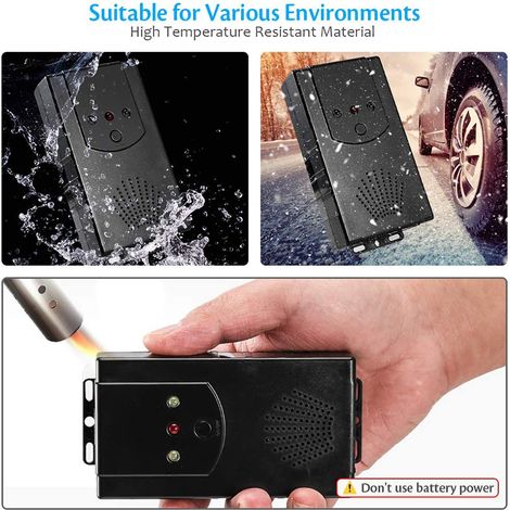 Ultraschall-Mäusevertreiber fürs Auto, Ultraschall-Insektenabwehrgerät, elektronischer Mäusevertreiber (1/4)