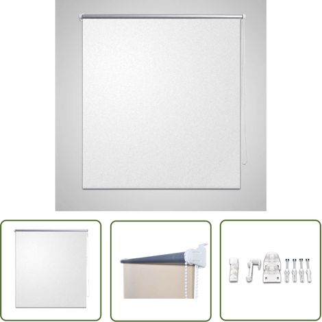 Store enrouleur occultant 120 x 175 cm blanc - Store Occultant - Rideau Obscurcissant - Store Enrouleur - Isolation Thermique - Chambre À Coucher (1/4)