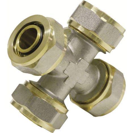 Schraubfitting für Verbundrohr, 16x2, Kreuzung (1/5)