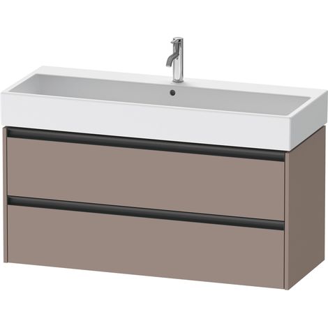 Duravit Ketho.2 bâti-support de lavabo suspendu, 2 tiroirs, (1/2)