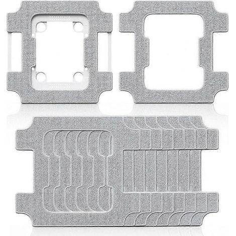 Lingettes de nettoyage pour robot lave-vitres Ecovacs Winbot W3 OMNI, amovibles et réutilisables en microfibre (1/5)