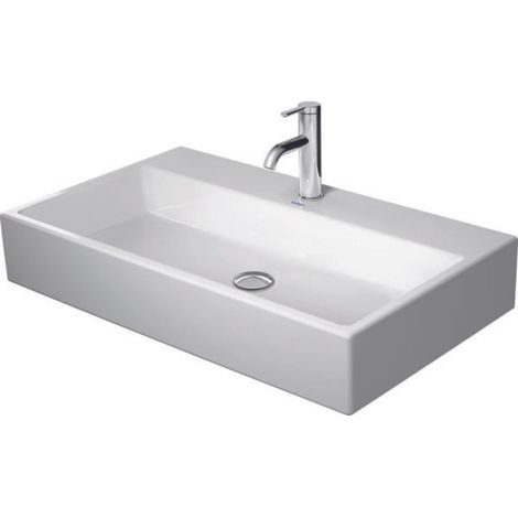Lavabo Vero Air Wash Duravit 80x47cm, sin rebosadero, con banco (1/5)