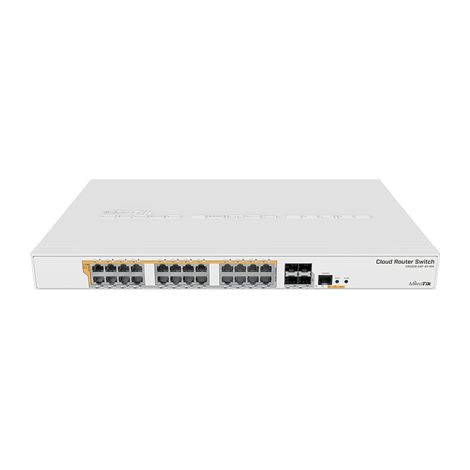 MikroTik Router/switch Gigabit Ethernet POE/POE+ CRS328-24P-4S+RM 12 mesi Numero di porte PoE/Poe+: 24 Tipo di alimentazione: Singola Montabile su rack Numero di porte 1 Gbps (RJ-45): 24 x 1GbE
