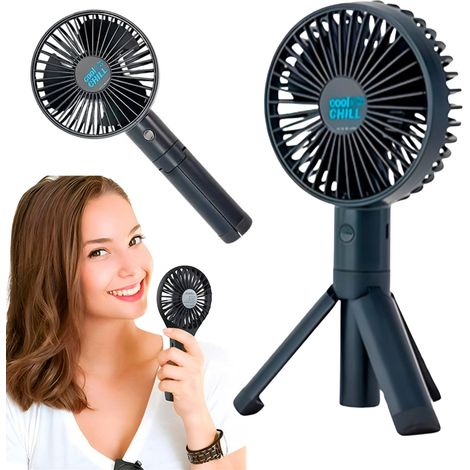 Mini ventilateur portable pliable USB, 5 vitesses, autonomie de 10 h-AquaForge (1/5)