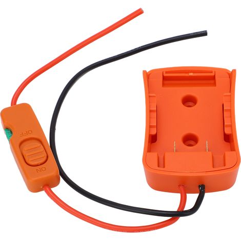 Adaptateur secteur pour batteries Stanley 18V/20V Lithium avec fusible 30A et borne de commutation. (1/5)