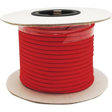 Rollo cable textil rojo (1/2)