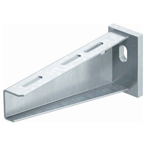 OBO Bettermann Soporte de pared y columna con placa de cabeza soldada B310mm Acero galvanizado en caliente, 6418570