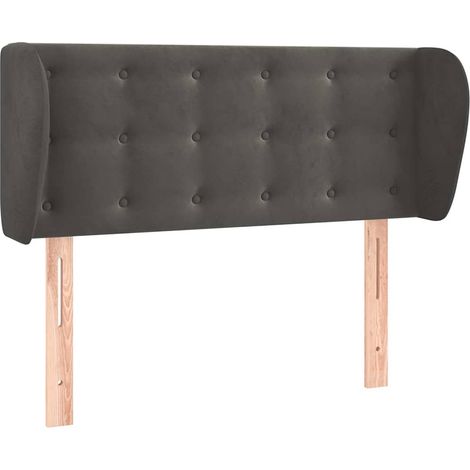 Maison Exclusive - Cabecero de terciopelo gris oscuro 103x23x78/8 (1/5)