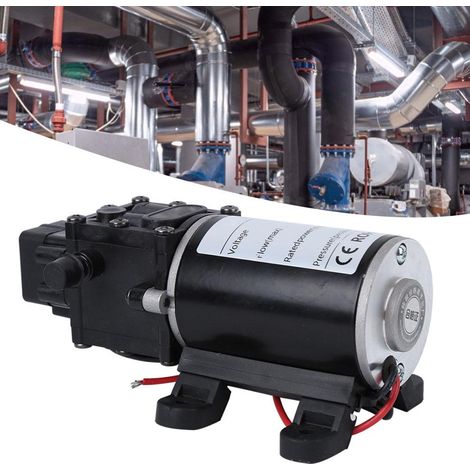 Pompe à membrane intelligente, haute pression, 12 V CC, 120 W, 7 l/min, sortie d'eau de 10 mm à droite, moteur 18 V (1/5)
