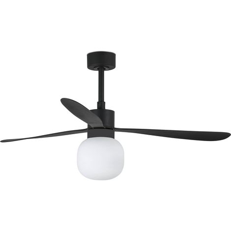 DC Ceiling Fan Amelia III Black with LED & Remote (1/5)