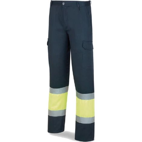 Pantaloni Terga Alta Visibilità Giallo Blu 60388PFYA60