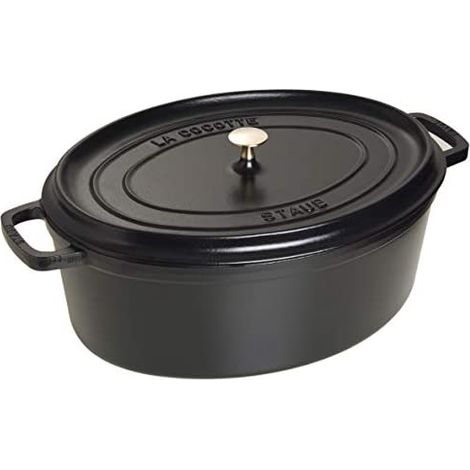 Staub Cocotte Ovale 29 cm Nera in Ghisa Smaltata (1/5)
